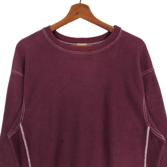 70s Champion vintage sweat shirt リバース Vintage 70s Champion Reverse Weave Sweatshirt - Maroon Pullover