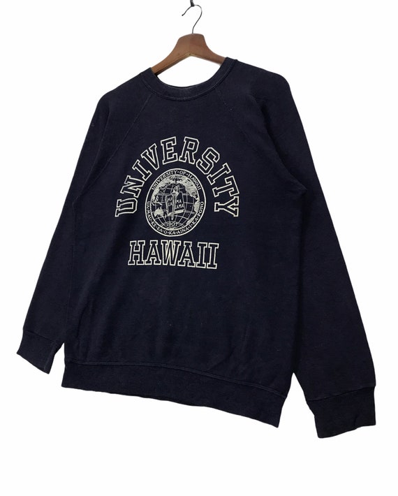 Ameri VINTAGE - 【Ameri VINTAGE】AMERI HAWAII COLLEGE TOP Vintage 80s University of Hawaii Sweatshirt - Big Logo Pullover