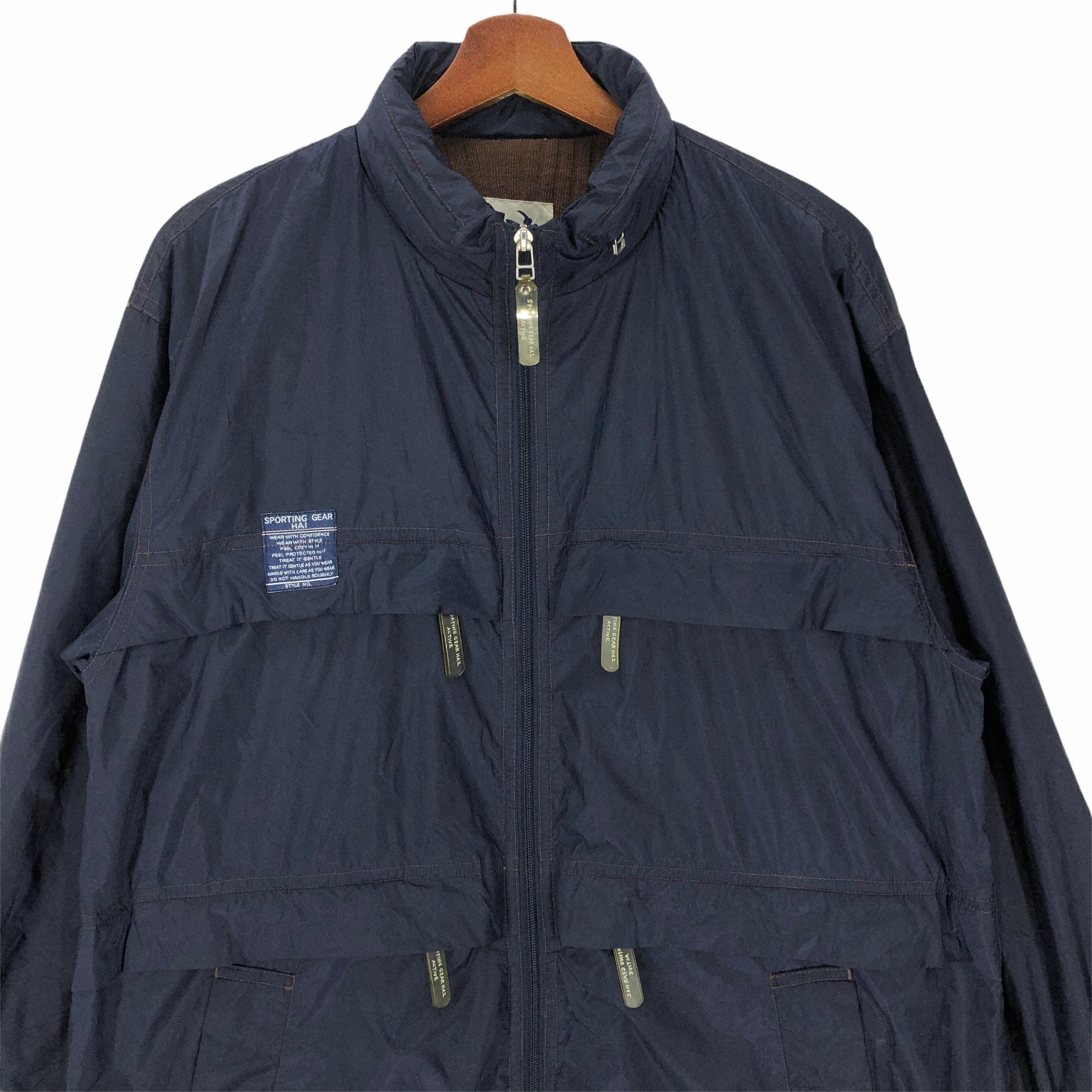 90s HAI SPORTING GEAR ハイ　ビンテージコットンジャケット Vintage Hai Sporting Gear Parka Jacket - Issey Miyake Big Logo
