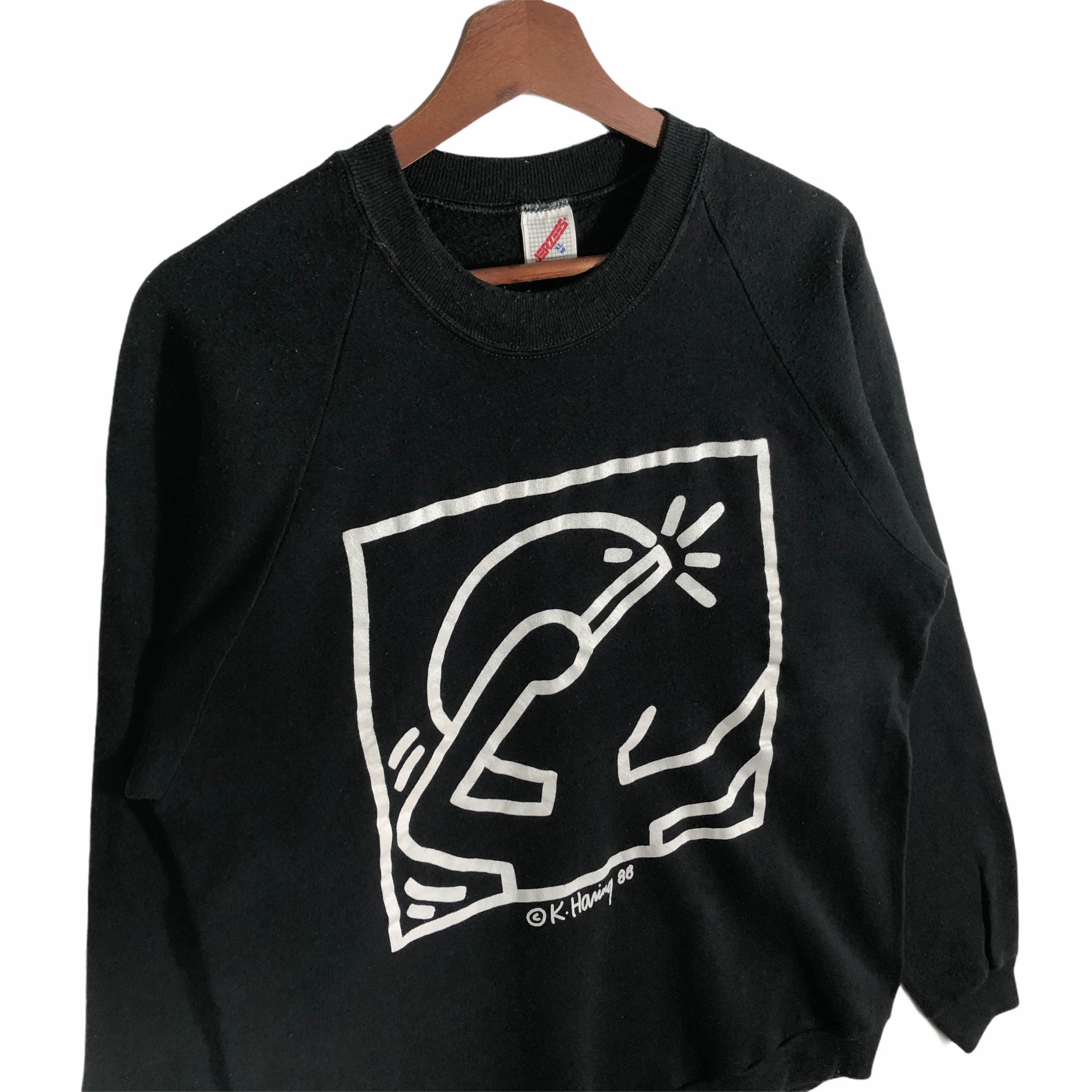 Vintage 80s Keith Haring Sweatshirt: Street Art Pullover