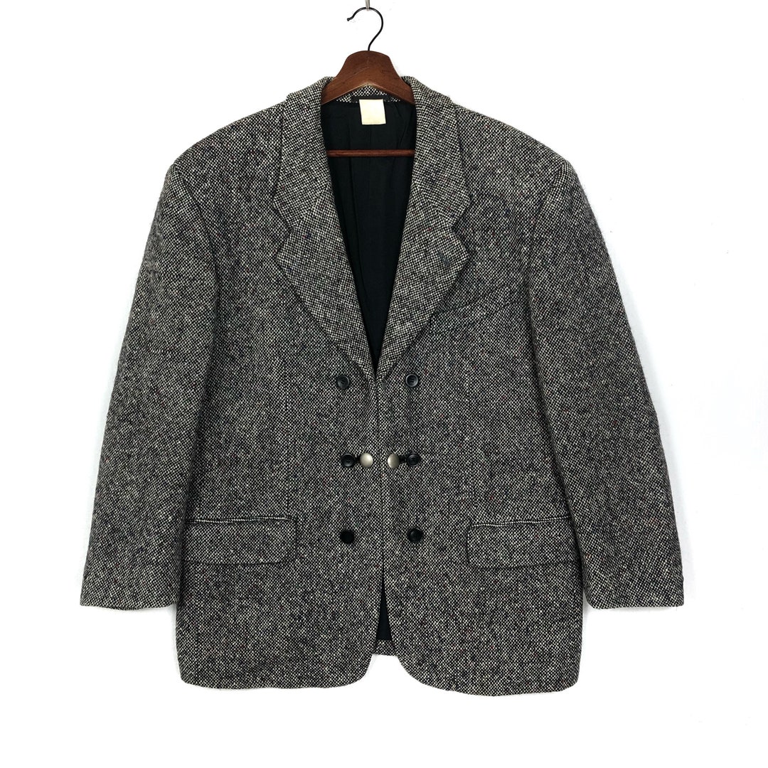Vintage AW1988 Comme Des Garcons Homme Plus Tweed Jacket by Vintage AW1988 Comme Des Garcons Homme Plus Tweed Jacket by