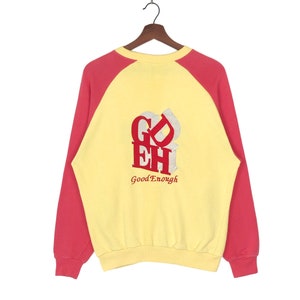 Vintage GoodEnough Crewneck Sweatshirt: Embroidered Big Logo, Japanese Streetwear