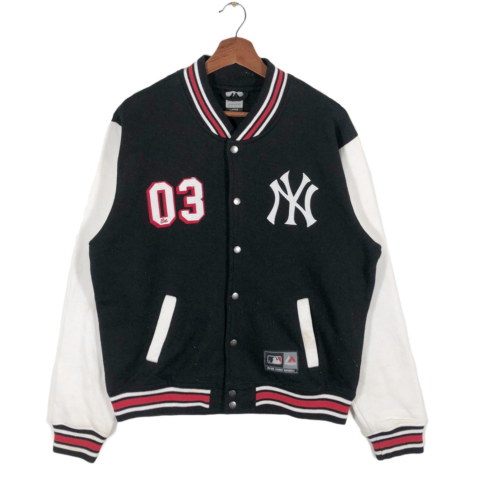 Vintage Majestic MLB New York Yankees Varsity Jacket | Etsy