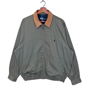 Vintage 90s Polo Ralph Lauren Harrington Jacket Zip Up Jacket Size Large