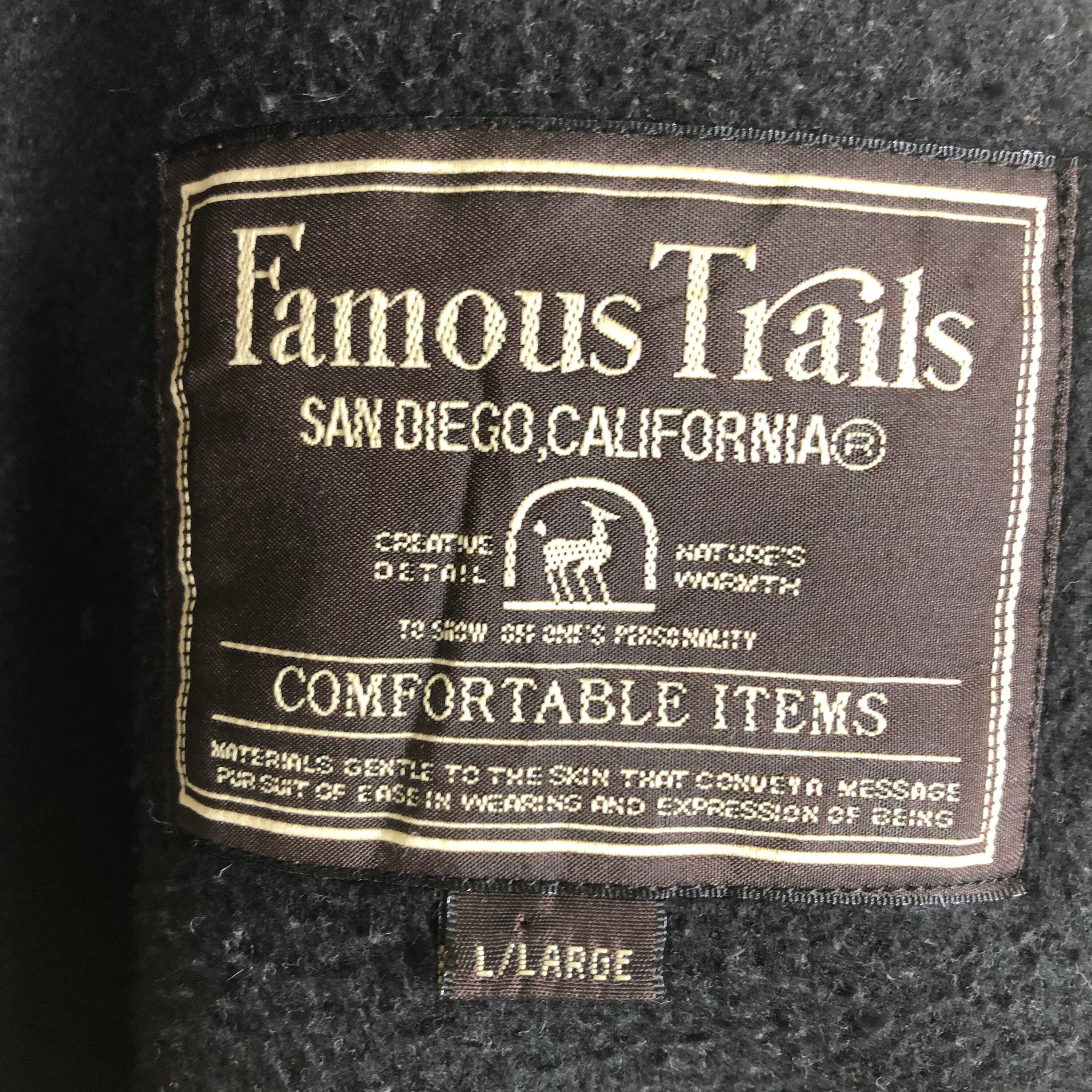 Vintage Famous Trail Zip up Fleece Jacket Medium Size - Etsy