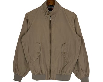 1960s Master-jac Harrington Jacket | Vintage Mens 44 Sand Zip up