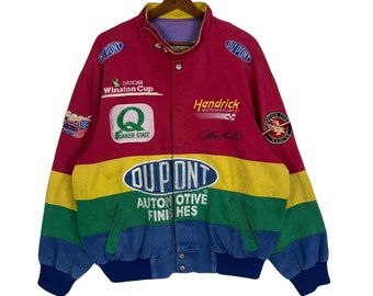 Chase Authentic JH Winston Cup Dupont Nascar #24 Leather Jacket XL