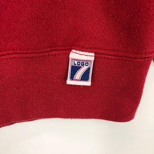 Vintage 90’s Kansas City Chiefs Sweatshirt Crewneck Big Logo Kansas City Chiefs By Logo 7 Pullover Jumper shops NFL AFC Kansas City