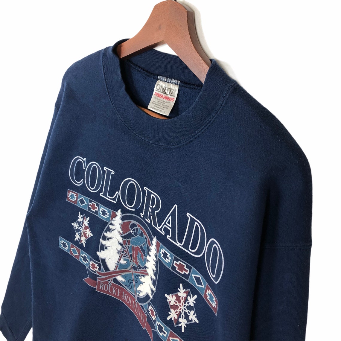 Vintage 90s Rocky Mountain Colorado Sweatshirt Rocky Mountain ...