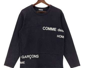 Comme Des Garçons Homme Deconstructed Crewneck Pullover - 2001 - Etsy