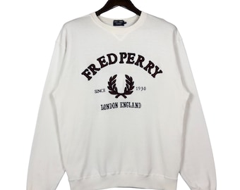 Fred perry embroidered logo sweatshirt deals