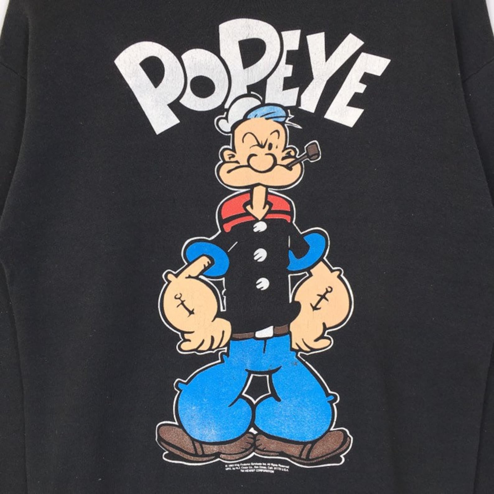 Popeye Patched Vintage Green Sweatshirt main image 1