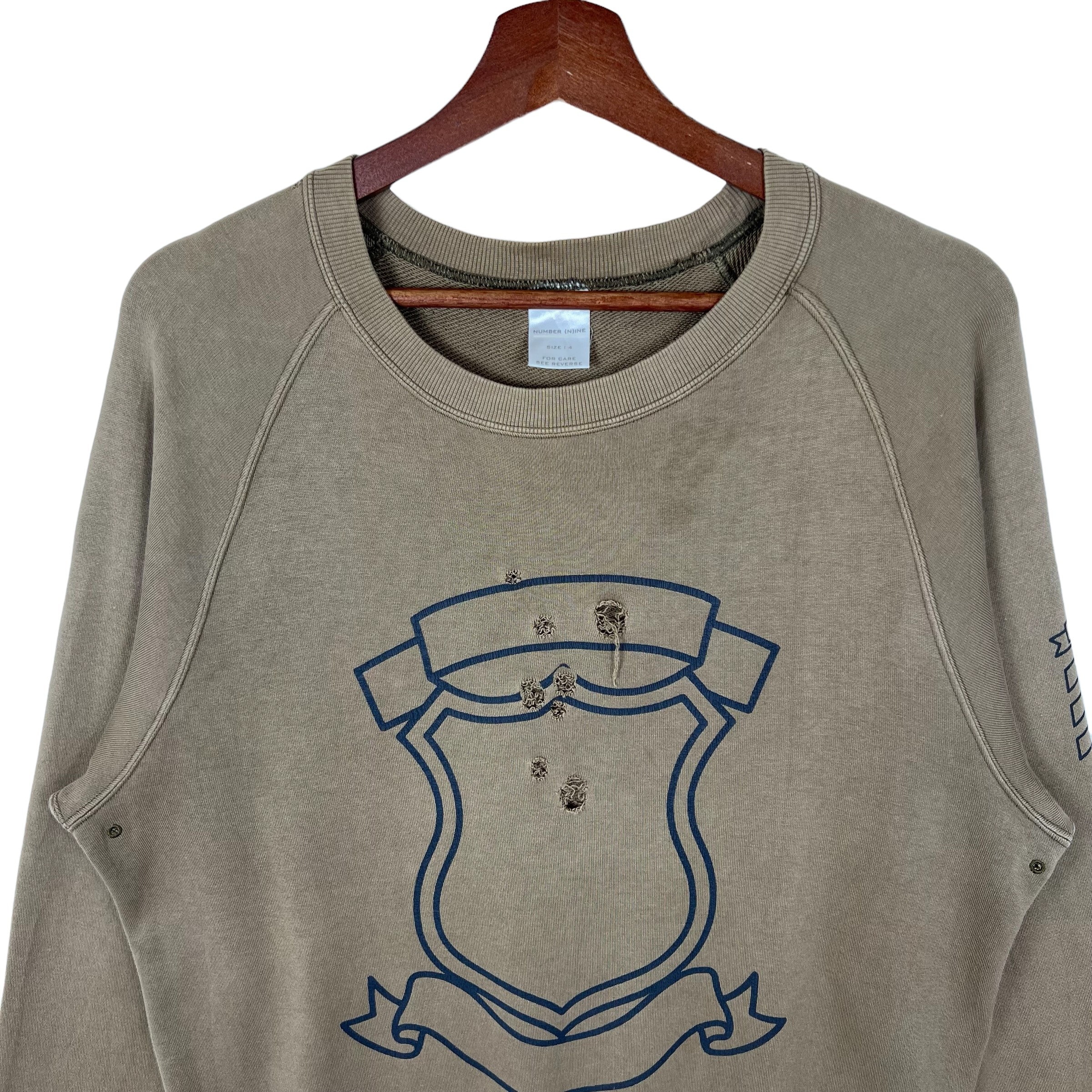 Vintage Numbernine Badge Shield Sweatshirt - Etsy