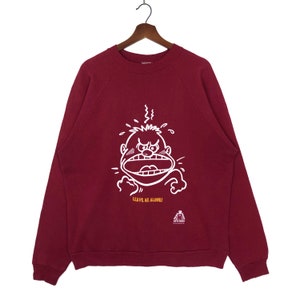 Vintage College Wear Leave Me Alone Sweatshirt Crewneck