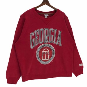 Vintage 90s University of Georgia Sweatshirt Crewneck Big Logo - Etsy