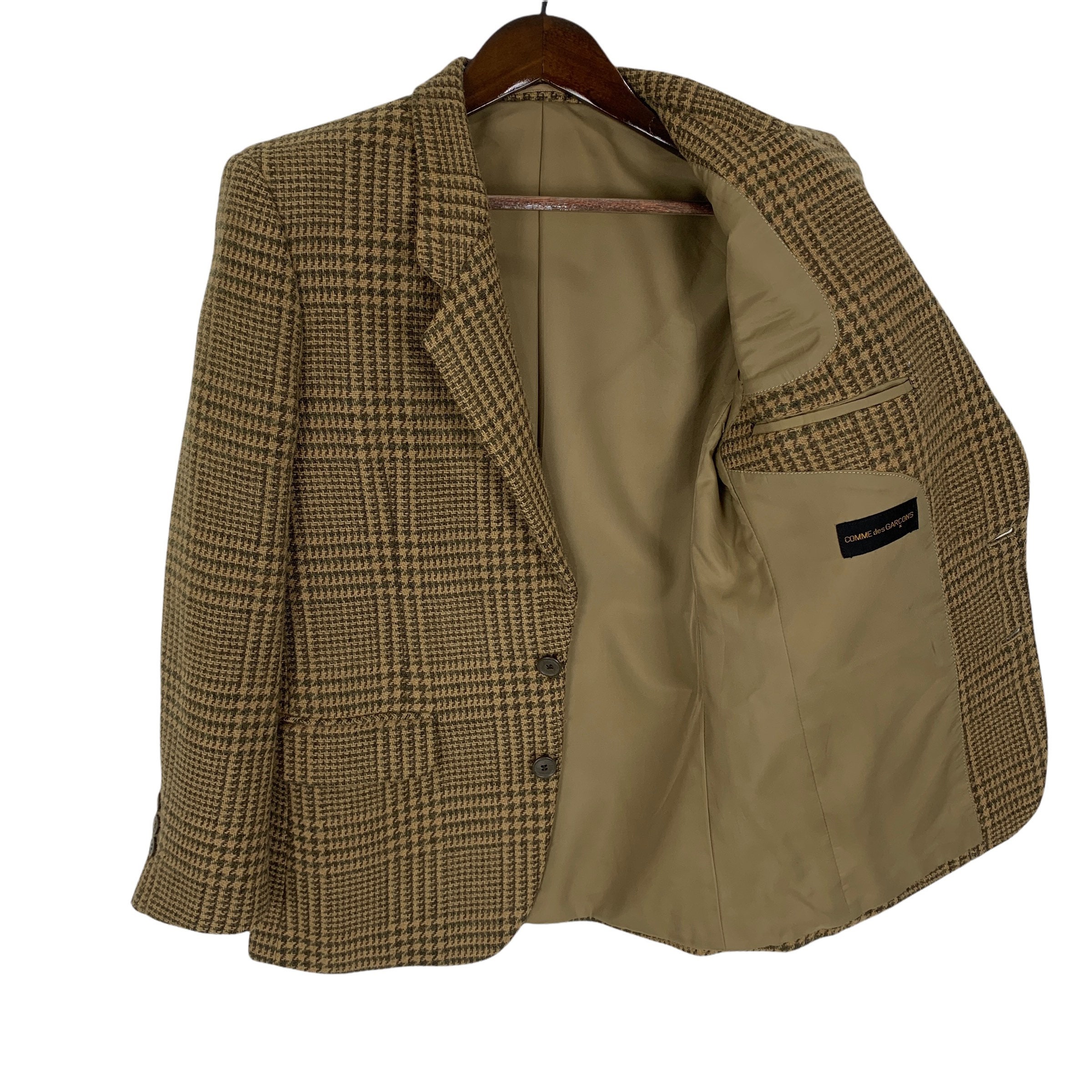 Vintage 80's Comme Des Garcons Tweed Jacket by Rei Kawakubo CDG