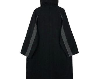 コート COMME DES GARCONS WOOL DOUBLE-BREASTED COAT Black Comme Des Garçons notched-lapels double-breasted Coat
