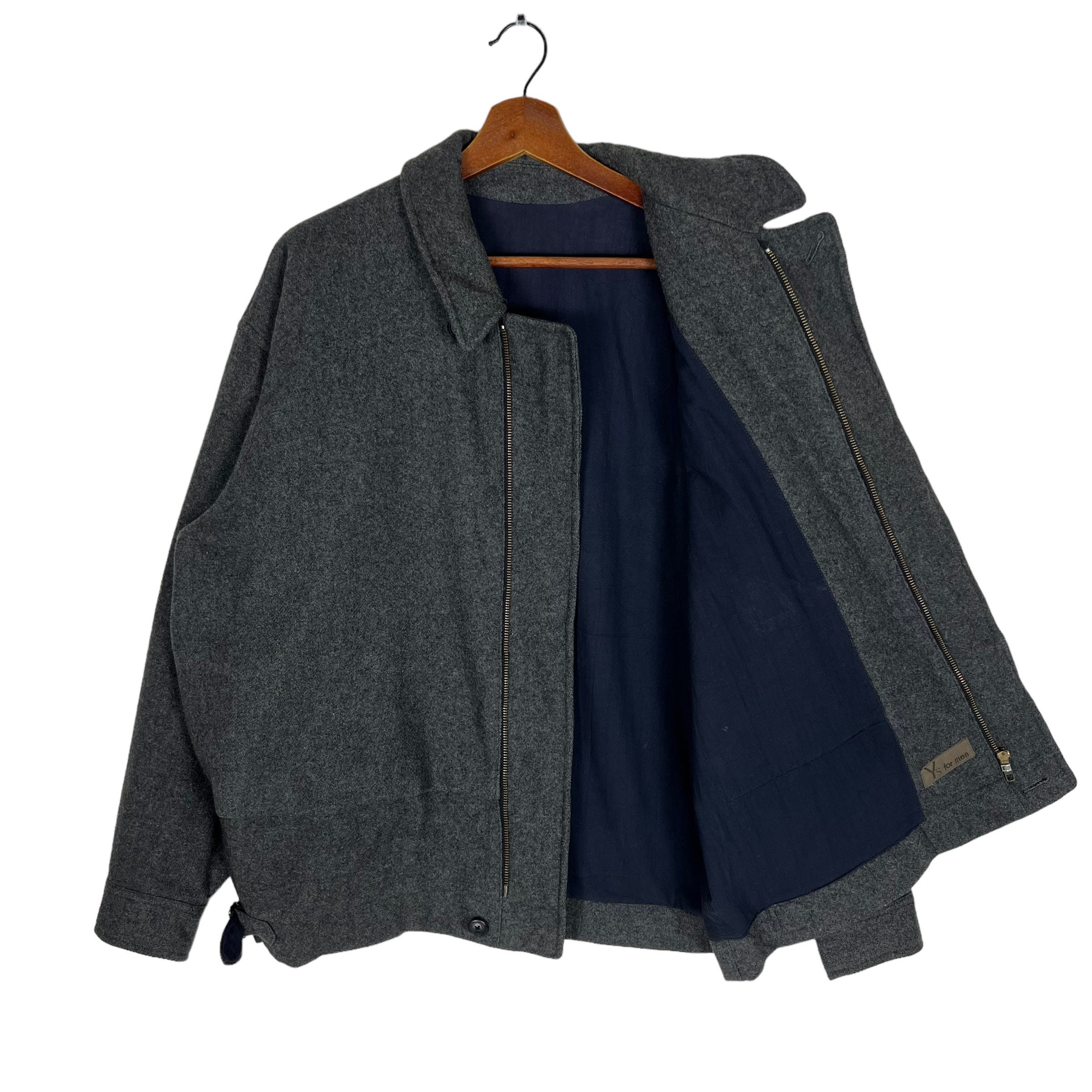 S*様 90s vtg   wool bomber jac VTG 90s Holloway Wool Leather Bomber Varsity Snap Button