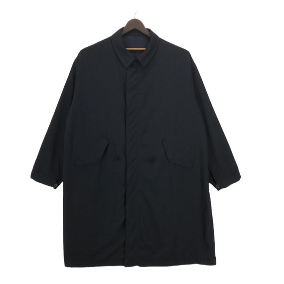 RARE!! Yohji Yamamoto Wool Gabardine Long Coat Jacket | Y's RARE!! Yohji Yamamoto Wool Gabardine Long Coat Jacket | Y's