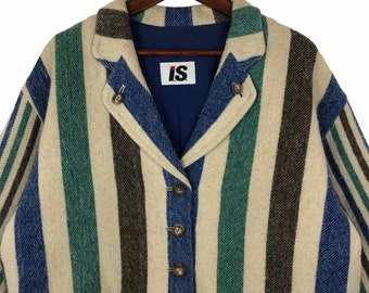 ジャケット・アウター ISSEY MIYAKE Wool Jacket archive Vintage 90s 80s ISSEY MIYAKE IS Sport wool plaid boxy