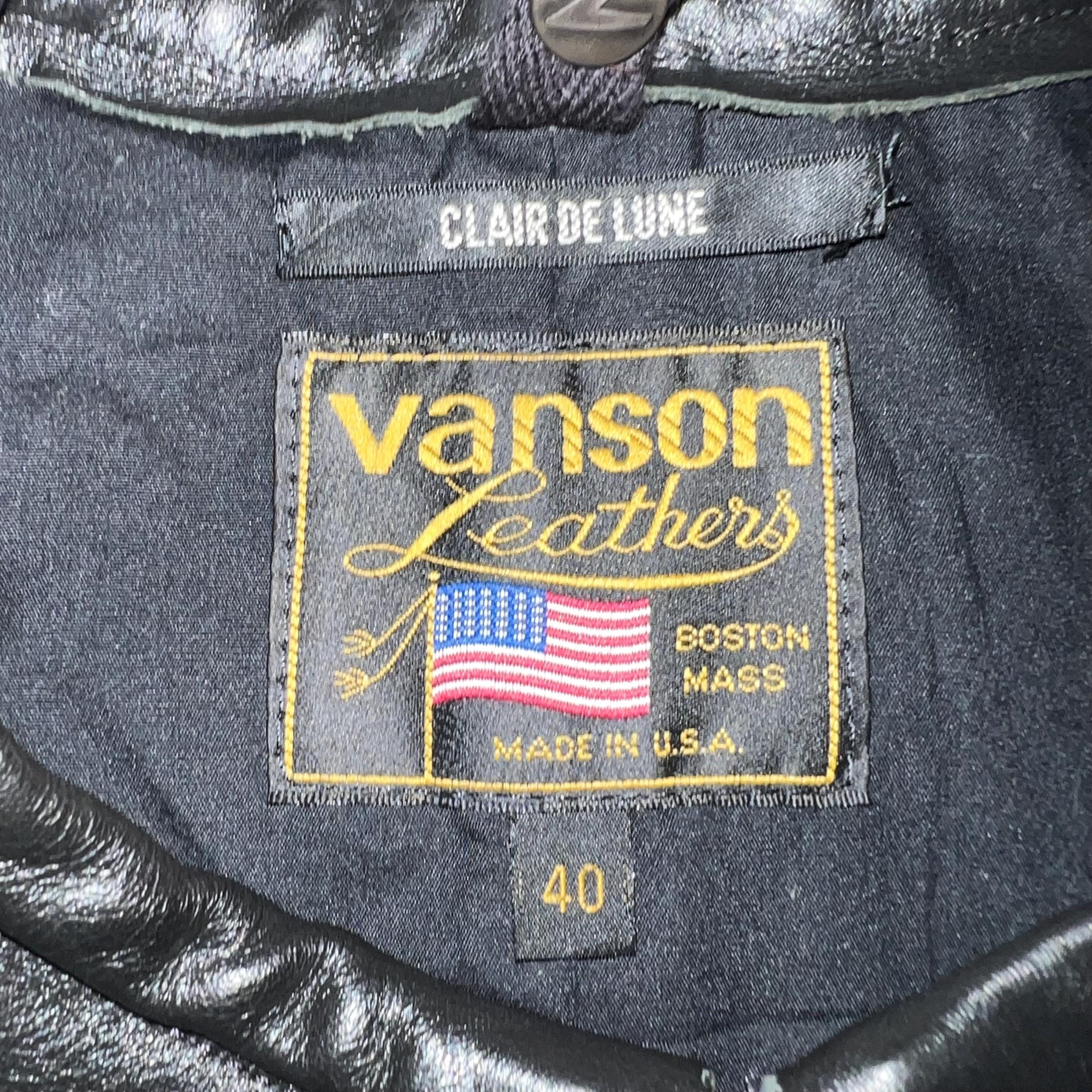 Very Rare!! Vanson Leather Clair De Lune Skeleton Bones