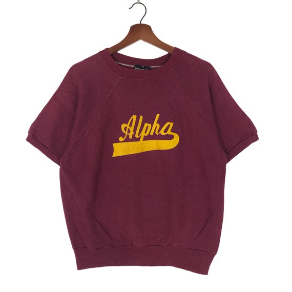 Vintage 80’s Alpha Raglan Crewneck Sweatshirt Alph