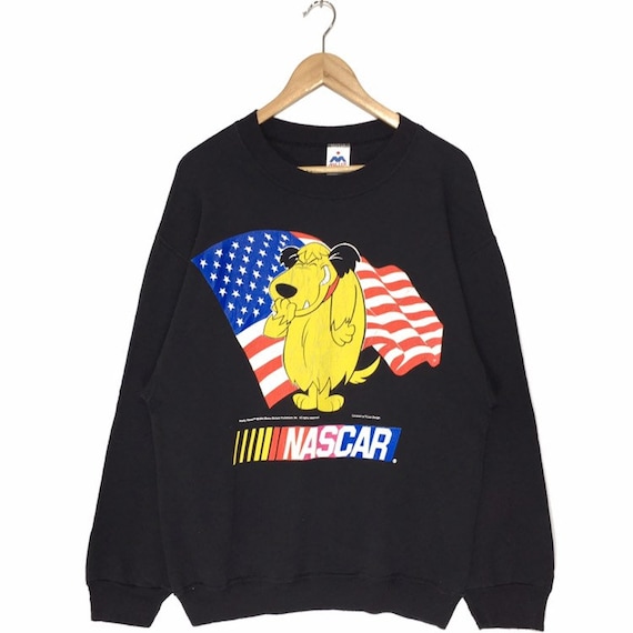 Vintage 90's Wacky Races Nascar Sweatshirt | Vintage Wacky Races Sweatshirt (1968 TV Series) Hanna-Barbera Cartoon Sweatshirt