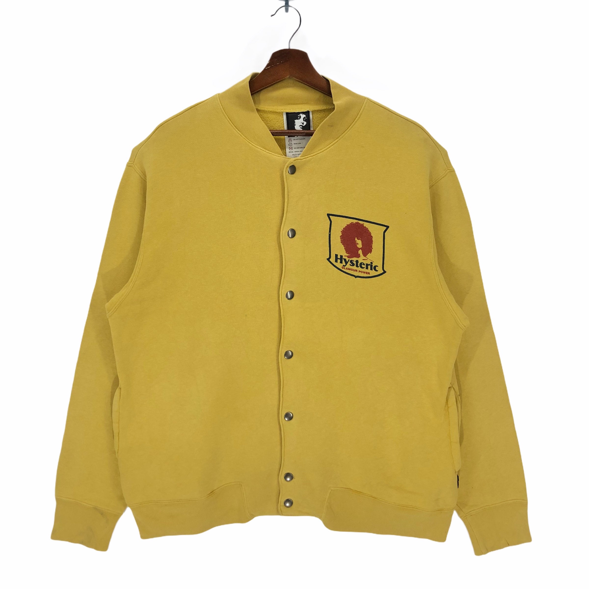Very Rare Hysteric Glamour Jacket Sweatshirt Snap Button Hysteric ...