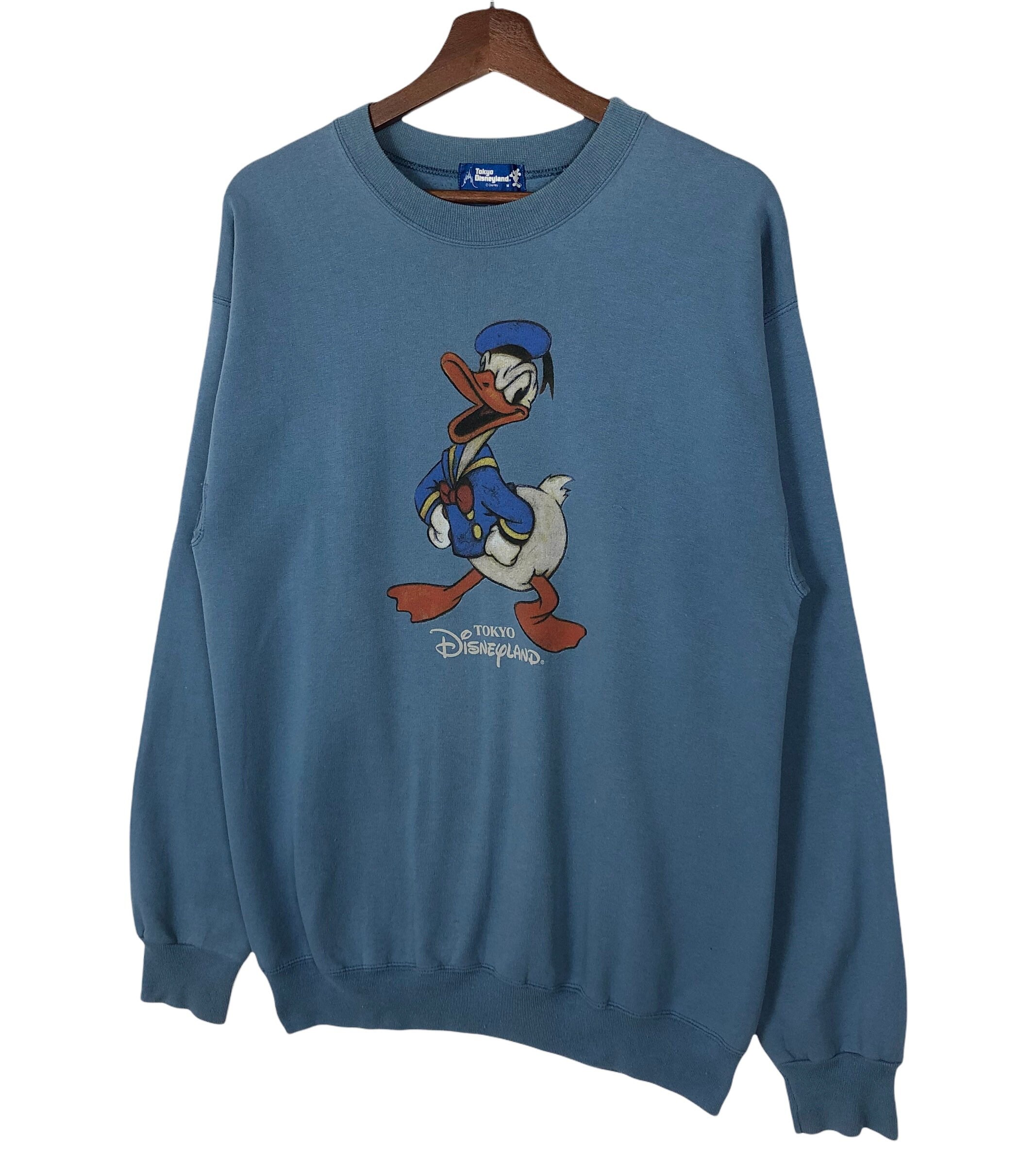 Vintage 90's Tokyo Disneyland Sweatshirt Animated Character Donald