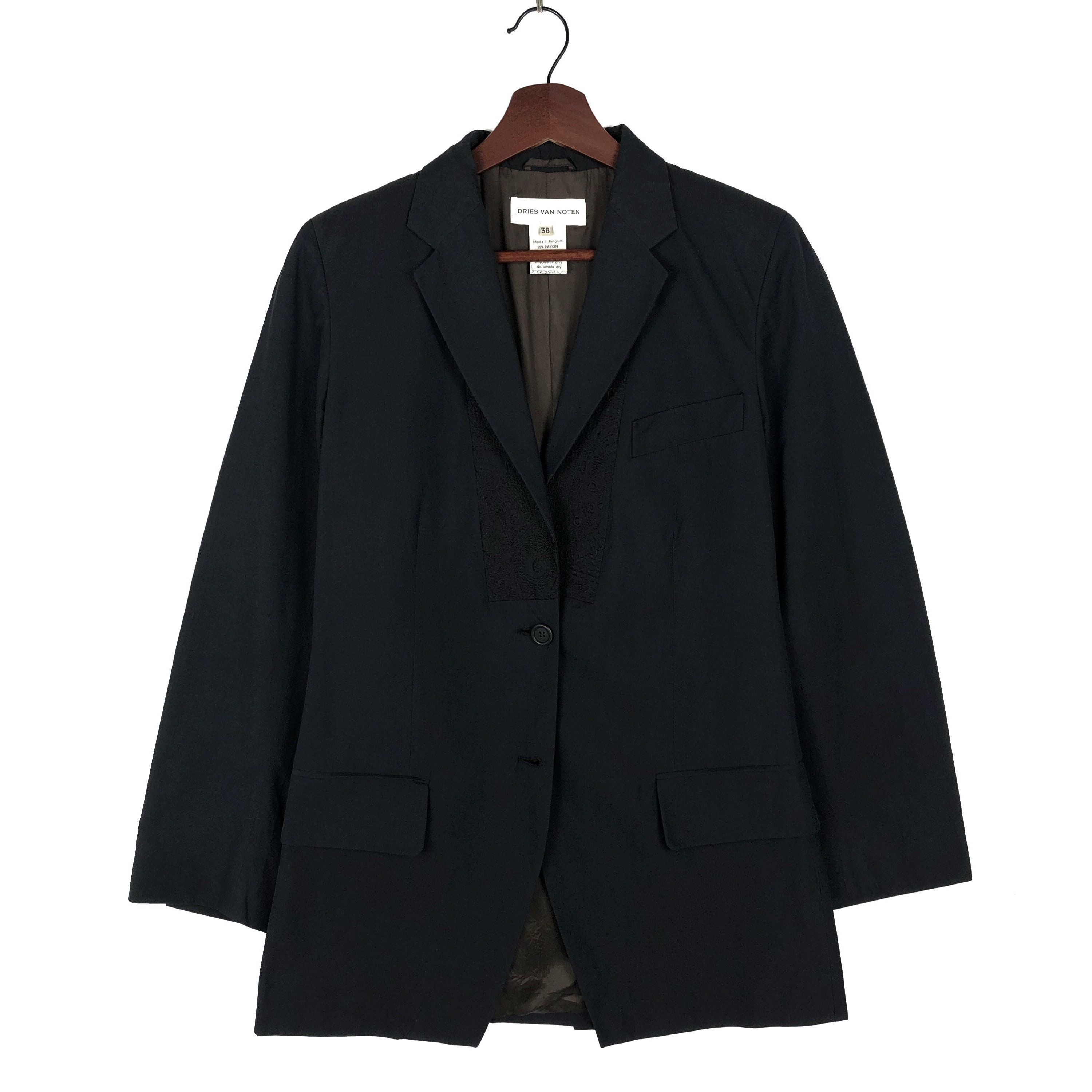RARE Dries Van Noten Woman Blazer Size 36 Black Blazer - Etsy