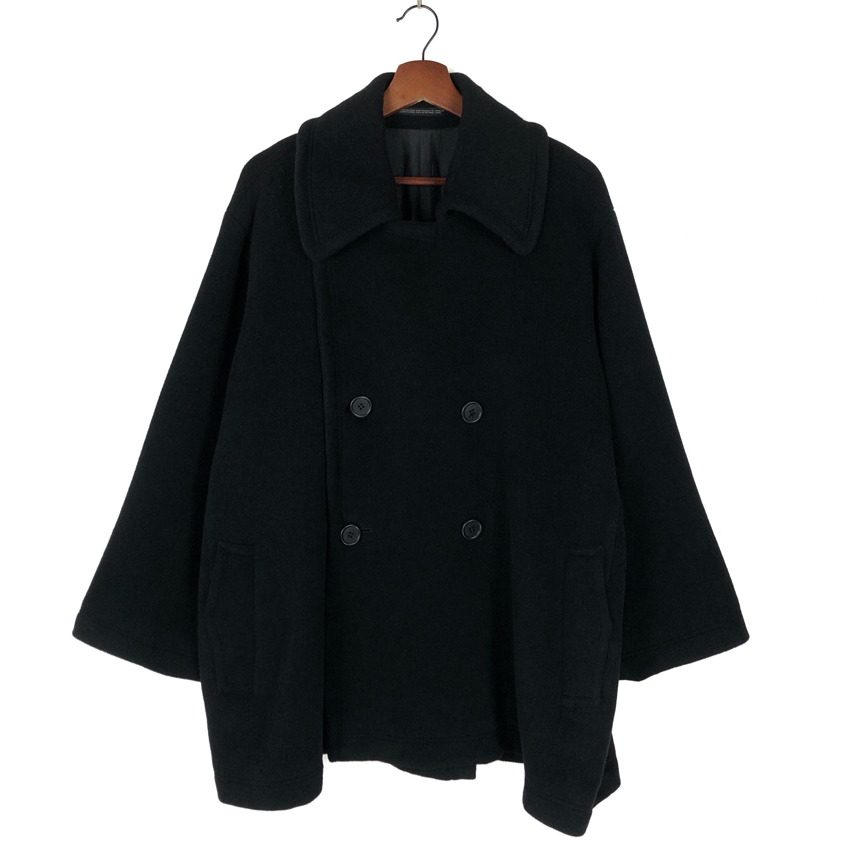 Y's ウール ダブルブレストピーコート サイズ2 ヨウジヤマモト 日本製
