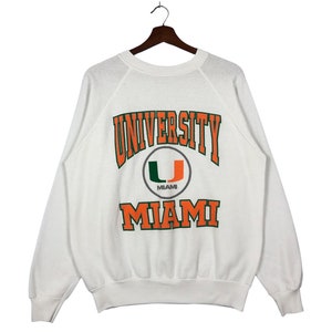 90s NCAA University of Miami 'hurricanes' Crewneck