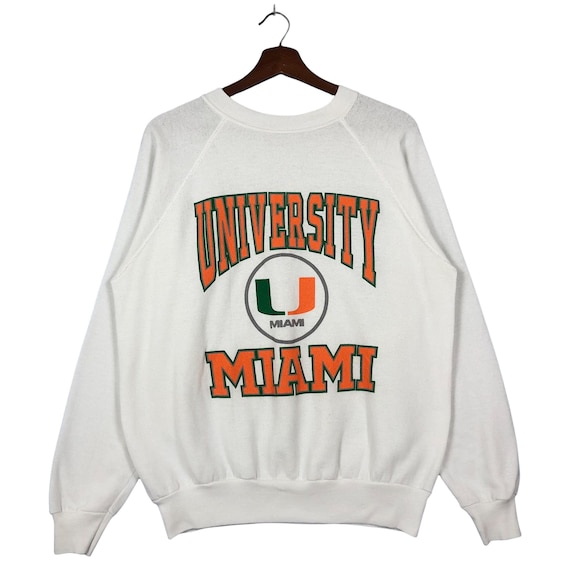 Vintage 80s University of Miami Sweatshirt Crewneck University of