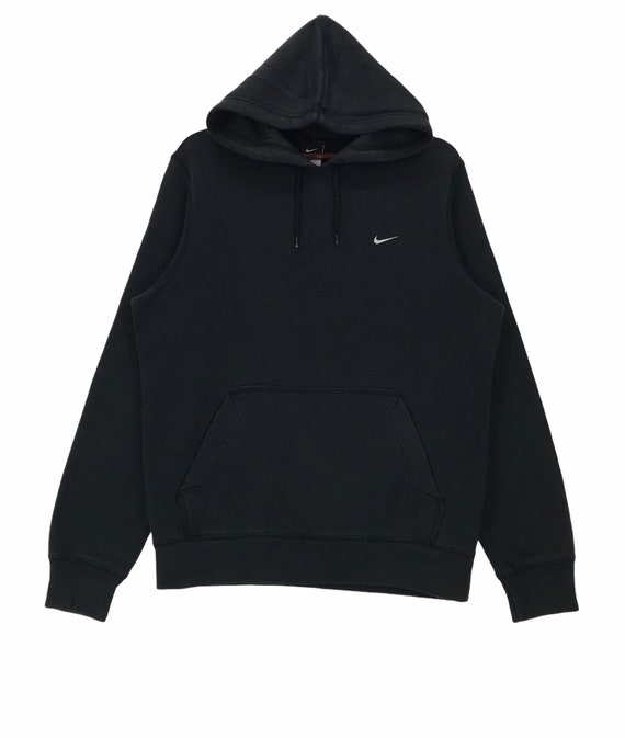 Nike Monogram all-over logo print fleece hoodie in black