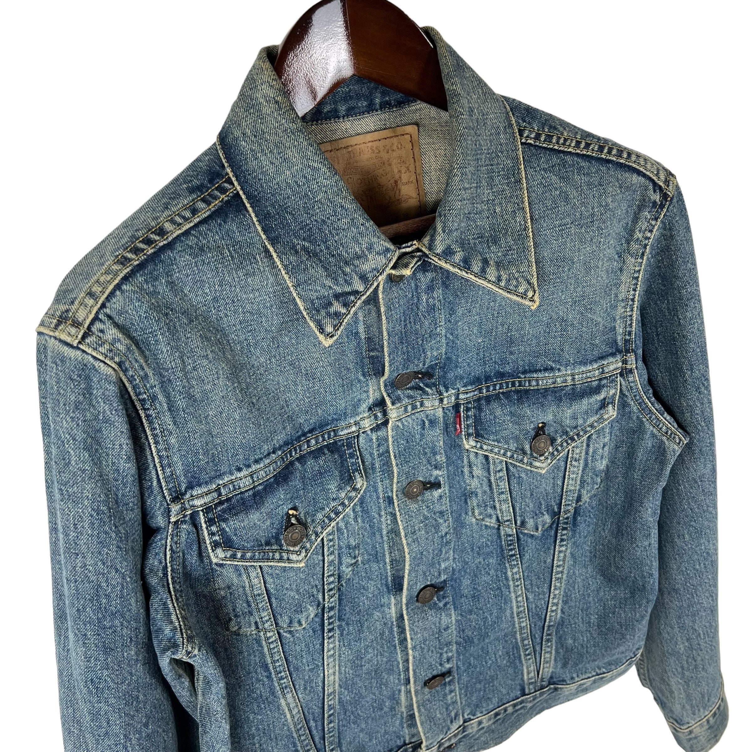 Vintage Levis Big E Denim Trucker Jacket - Size 38 - Etsy