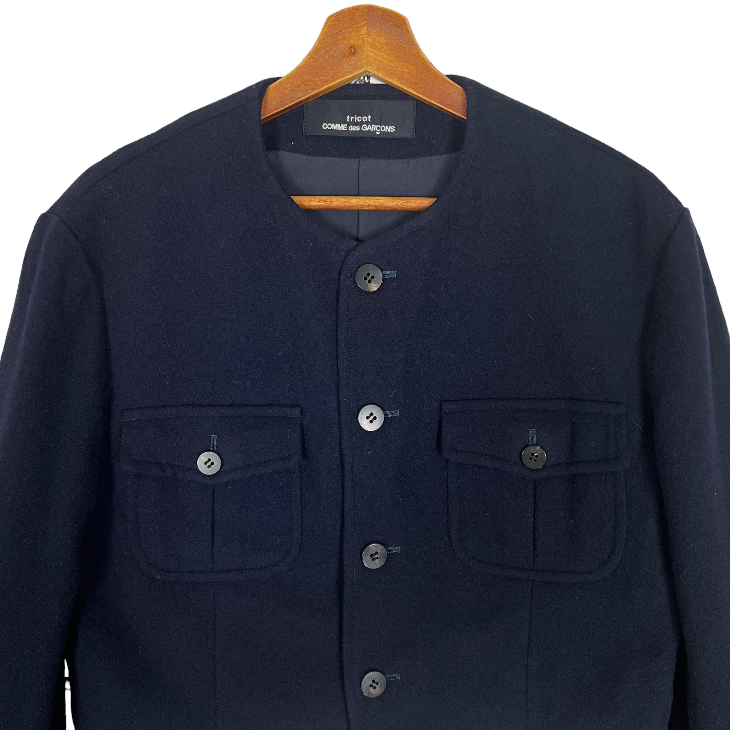 AW1990 Tricot Comme Des Garcons Woman Wool Jacket - Etsy