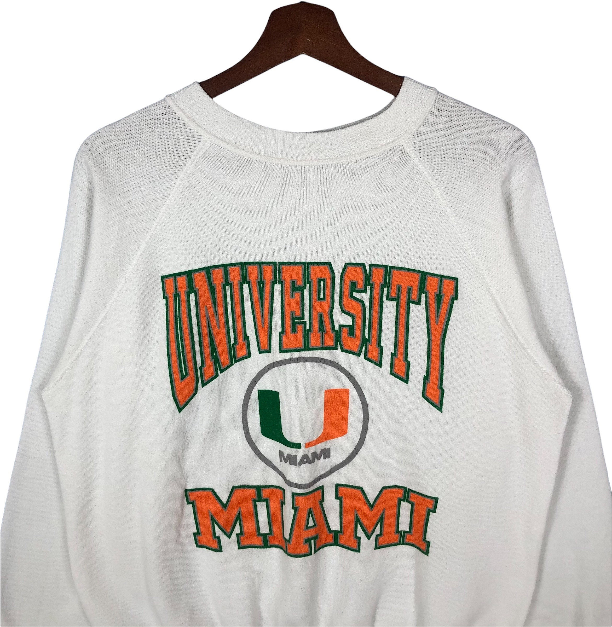 Vintage 80s University of Miami Sweatshirt Crewneck Vintage 80s University of Miami Sweatshirt Crewneck
