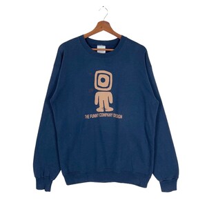 AB73 Vintage 90s The Funny Company Design Sweatshirt Size Large