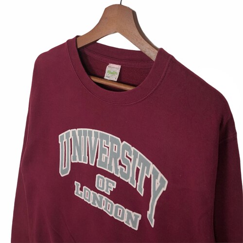 Vintage 90’s University Of London shops Sweatshirt Crewneck Pullover Large Logo University Of London