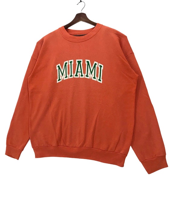university of miami sweatshirt vintage