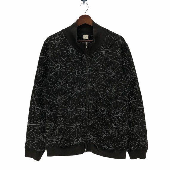 Eternal Zipper Jacket Sweatshirt Embroidery Japan… - image 1