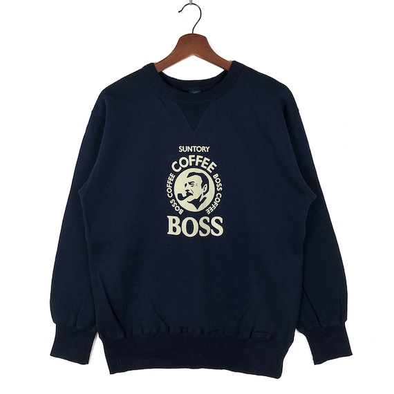 Boss Spellout Big Logo Nice Design Rare Vintage Mr Boss Sweatshirt medium