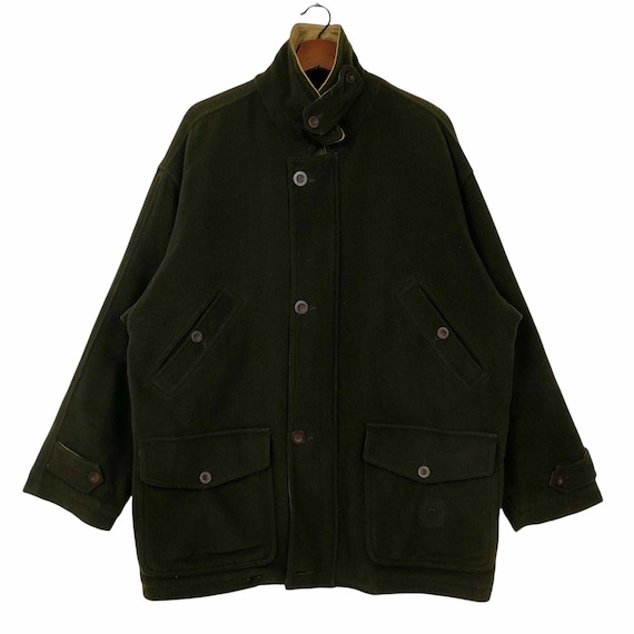 Vintage Longchamp Wool Winter Jacket, Made in Italy, Size Large