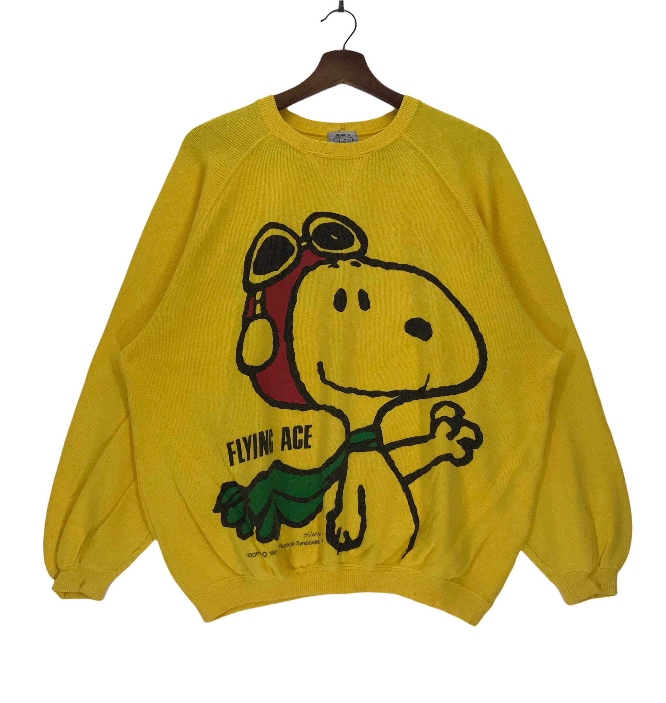 Vintage 90Er Jahre Snoppy Flying Face Cartoon Crewneck | Etsy