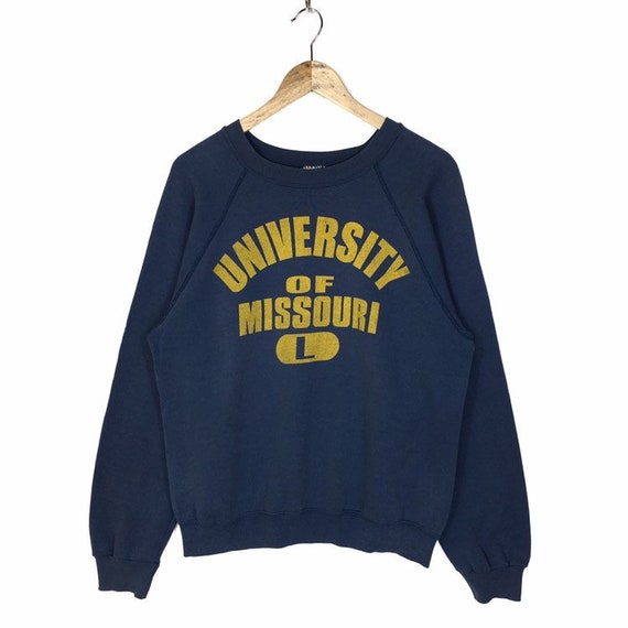 Vintage 90s University Of Missouri Sweatshirt Spell Out grunge | Etsy