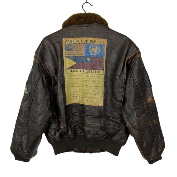 Vintage Avirex Type G-1 Jacket U.S Navy Leather J… - image 2
