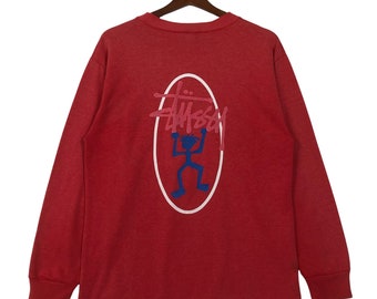 Vintage 1990s Stussy International Graphic Hoodie / 90s