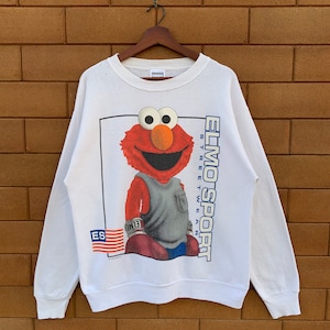 RARE!!! Vintage 90’s Elmo Sport Streetwear Sweatshirt Crewneck Elmo Sport Pullover Jumper Size Medium