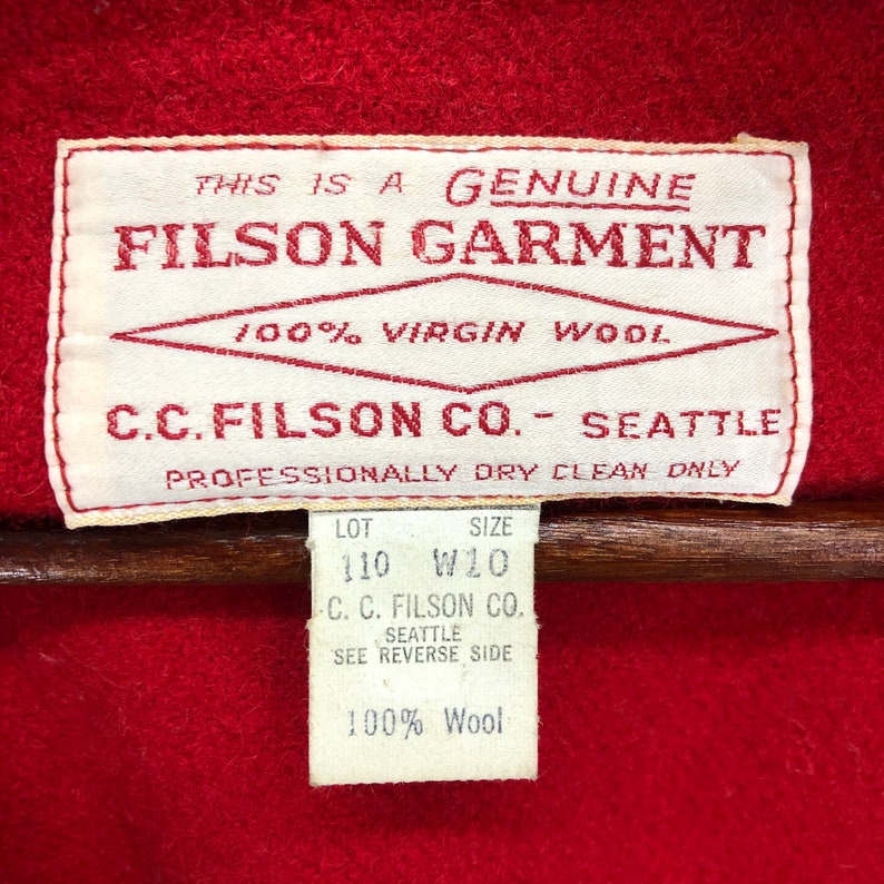 Chaqueta de lana Filson vintage de los años 60 - Talla W10 imagen 8