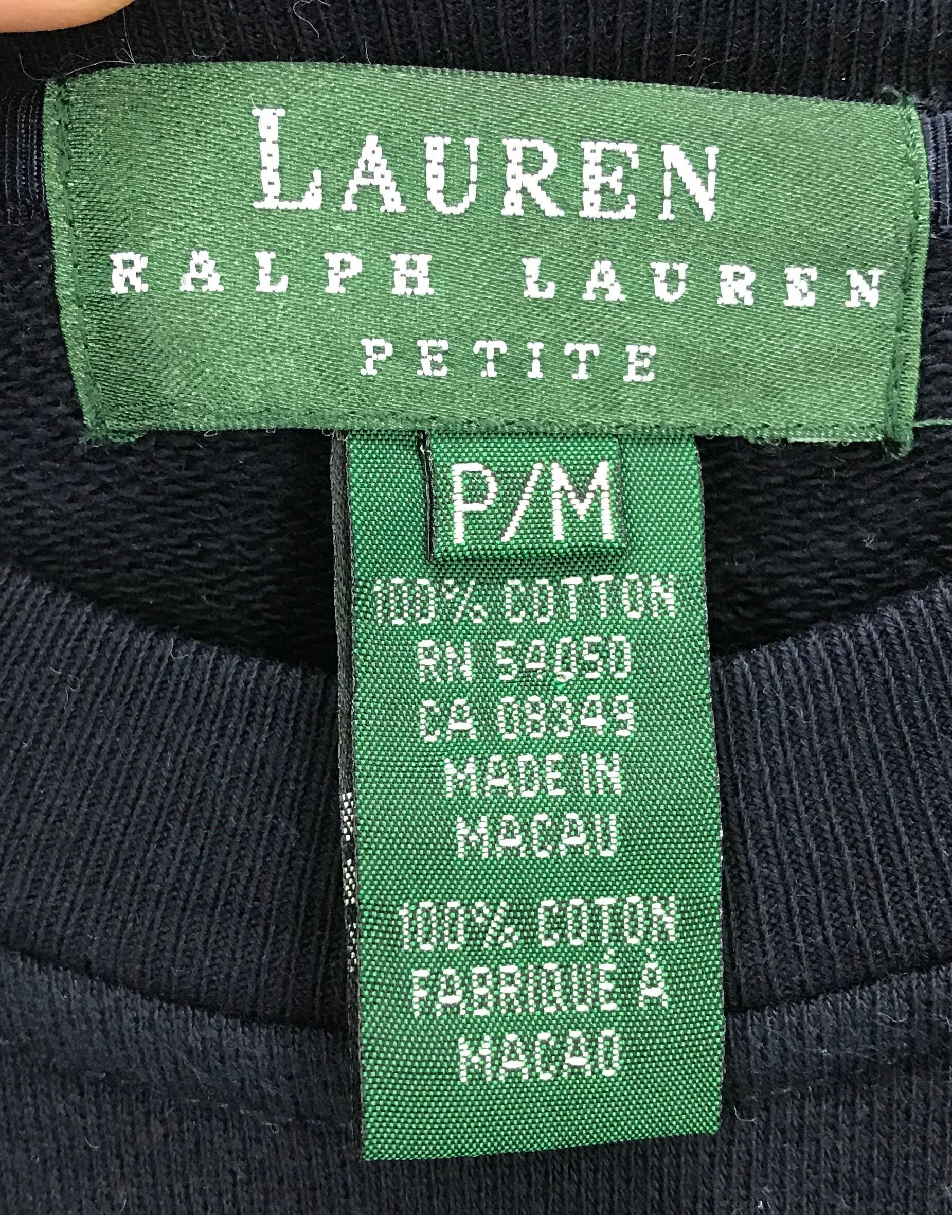 Ralph Lauren Cross Flag Sweatshirt Crewneck Stripe Small Logo - Etsy
